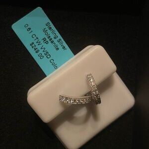 Sterling Silver Moissanite Ring